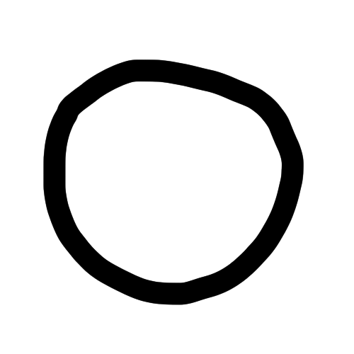 site logo, looks like a wobbly circle